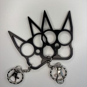 Cat~ Knuckles Public & Personal Safety Key-Chains~pack of 2 cat ears keychains